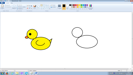 Простые рисунки в паинте