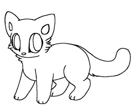 Манекены котят для рисования