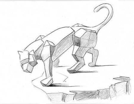 Эскизы животных для скульптуры