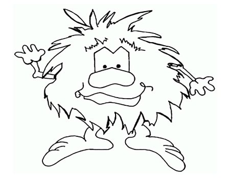 Бабайка раскраска для детей