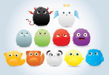 Круглые персонажи