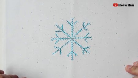 Рисование веселая Снежинка детьми