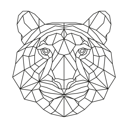 Животные из геометрических фигур сложные