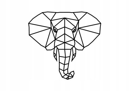 Геометрические животные слон