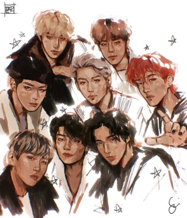 К поп арты Stray Kids