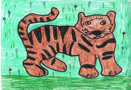 Собака детский рисунок