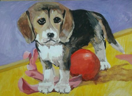 Рисунок на тему животные в городе