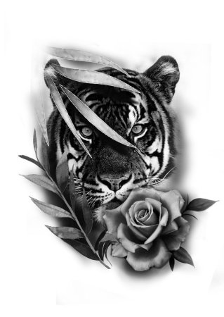 Тигр эскиз