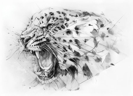 Ирбис тату эскиз