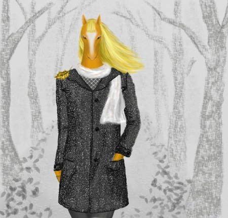 Конь в пальто арт