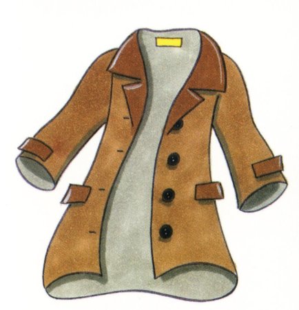 Шубка раскраска для детей