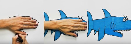 Рисование с помощью руки