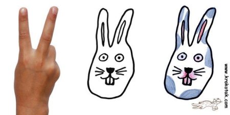 Рисование с помощью ладони