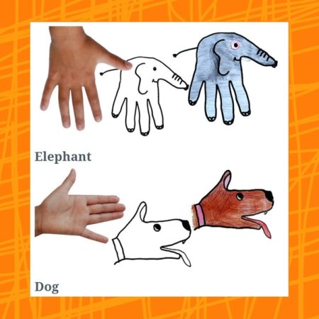 Рисунок из ладони