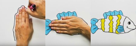 Животные из ладошек