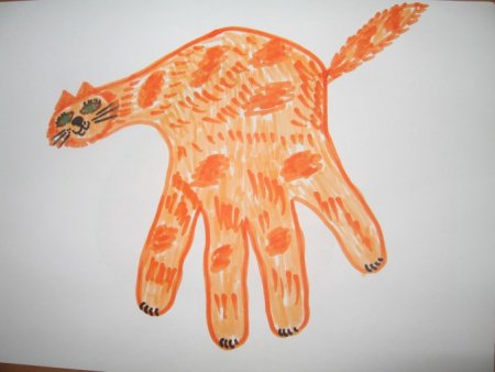 Рисуем ладошкой животных