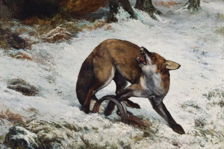 Гюстав Курбе косули у ручья