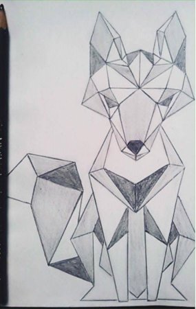 Животное из геометрических фигур