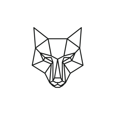 Геометрическая голова волка