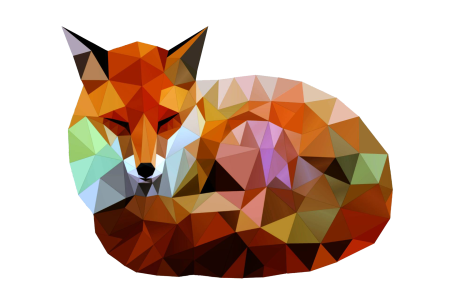 Полигональный стиль животные