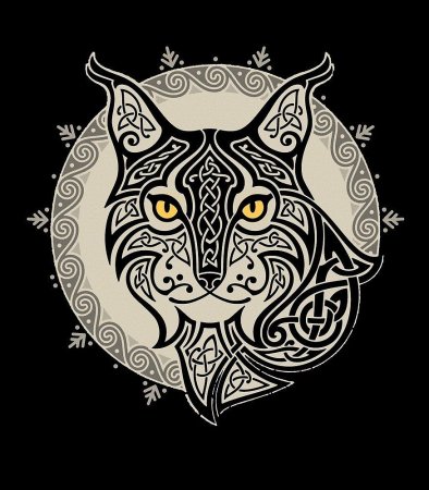 Тотемное животное тигр Мандала