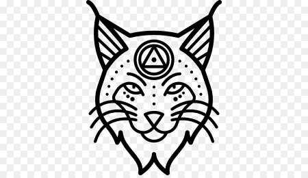 Рысь трафарет