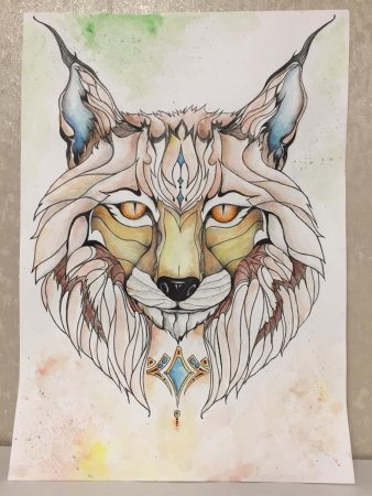 Индейский Тотем Рысь