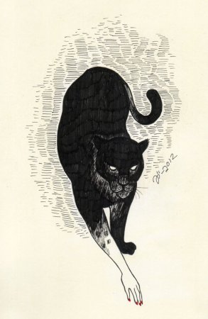 Пантера тату эскиз