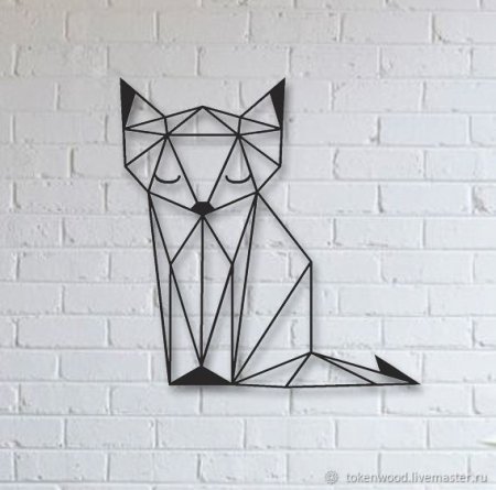 Кот из геометрических фигур