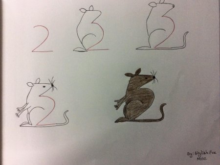 Рисование из цифр для детей