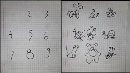Рисунки из цифр для детей