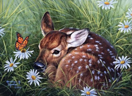 Алмазная мозаика Олененок