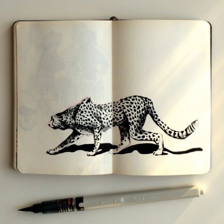 Скетчбук с животными