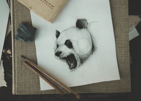 Панда для скетчбука
