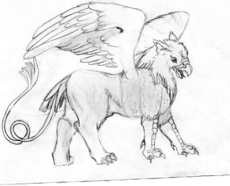 Рисование фантастического животного