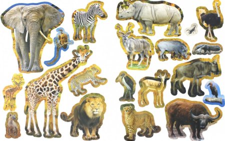 Животные саванны для детей