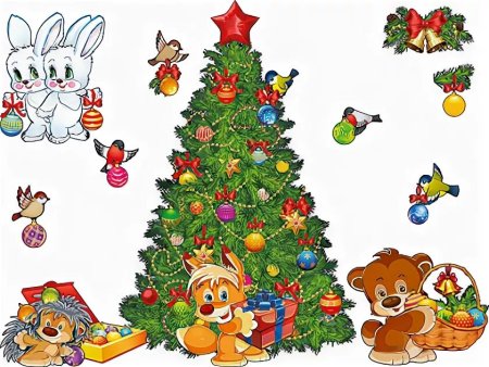 Звери ёлку наряжали
