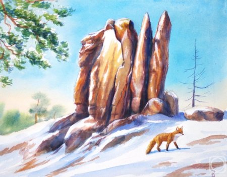 Живопись Красноярские столбы живопись