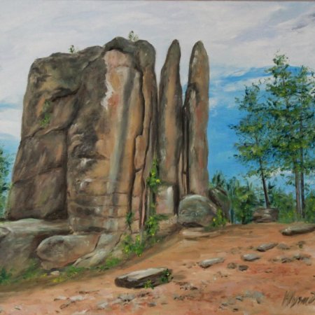 Живопись Красноярские столбы живопись