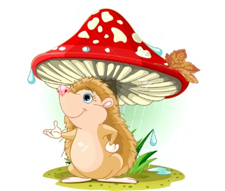 Грибы раскраска для детей