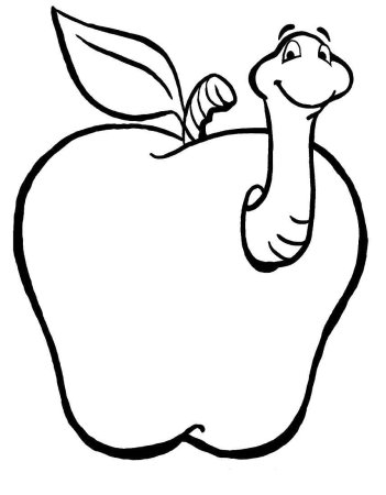 Червяк раскраска