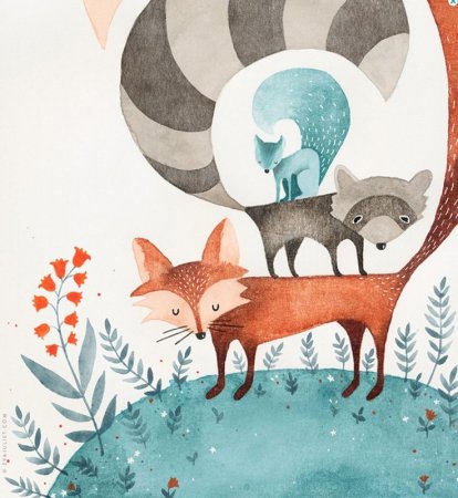 Звери в скандинавском стиле