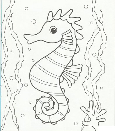 Морское дно раскраска