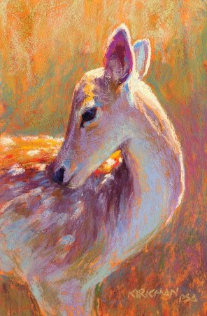 Животные масляной пастелью