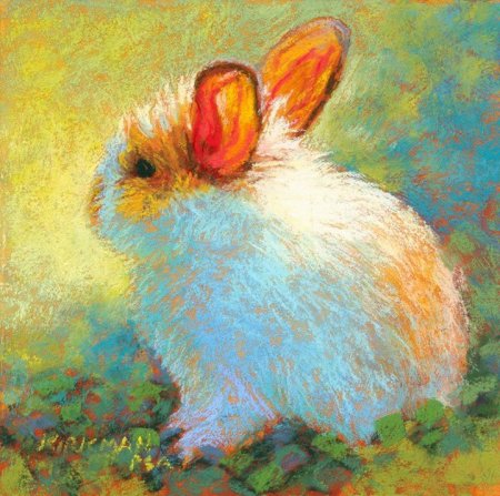 Животные пастелью