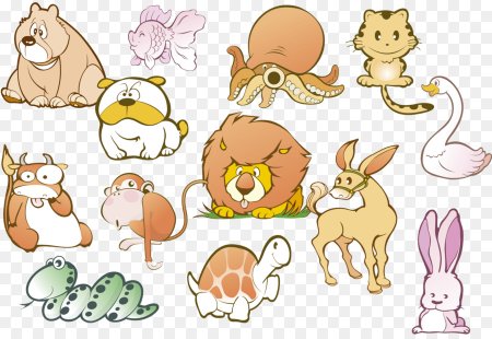Забавные зверушки Рисованные