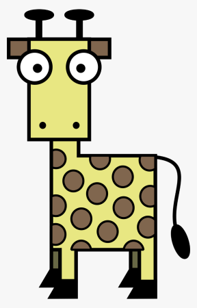 Жираф из геометрических фигур