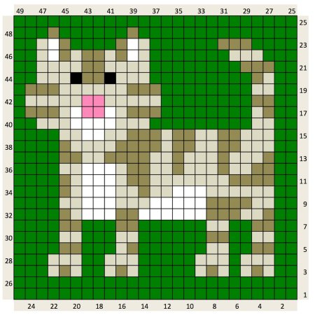 Животные из квадратов