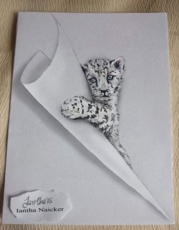 Объемные рисунки карандашом животные