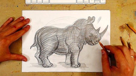 Объемные рисунки животных